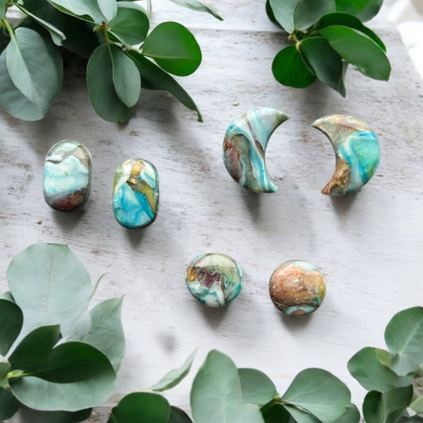 Peacock Polymer Clay Stud | Hypoallergenic | Earring Pack