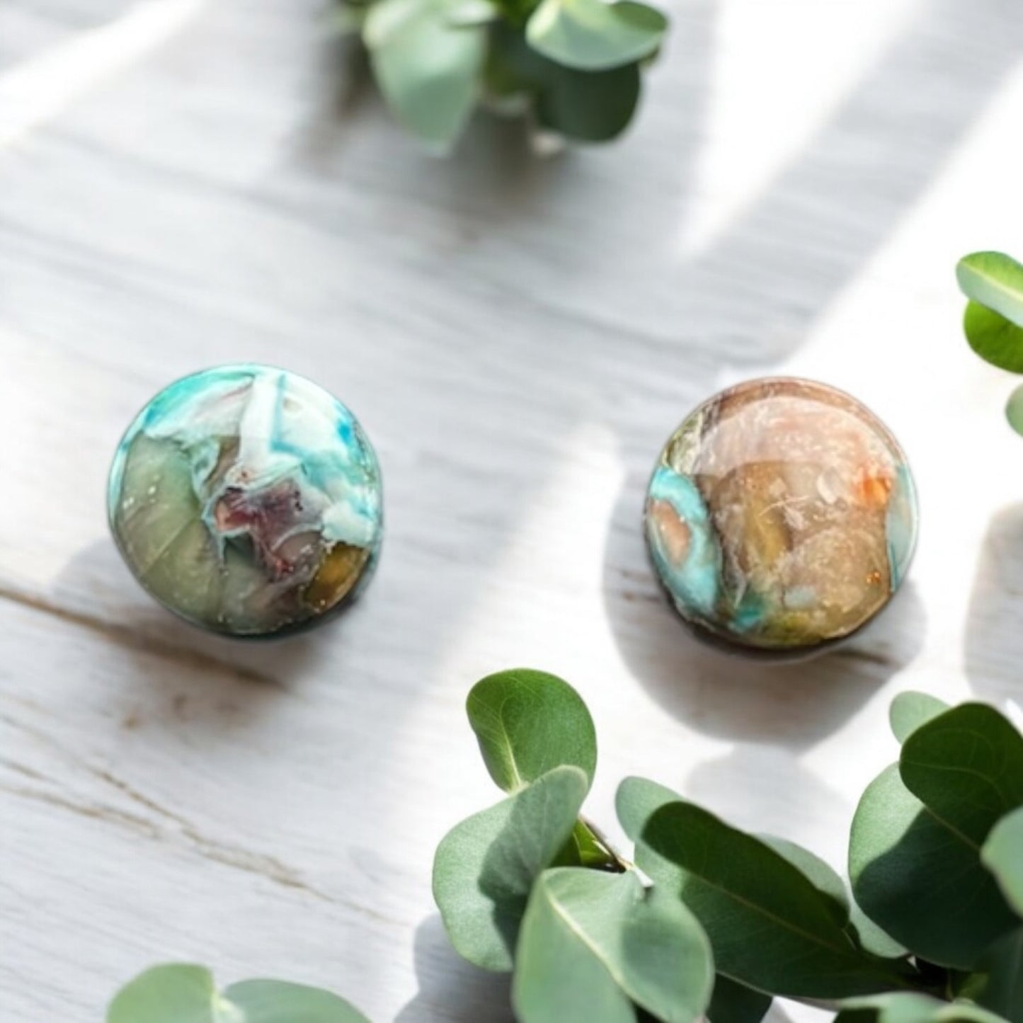 Peacock Polymer Clay Stud | Hypoallergenic | Earring Pack