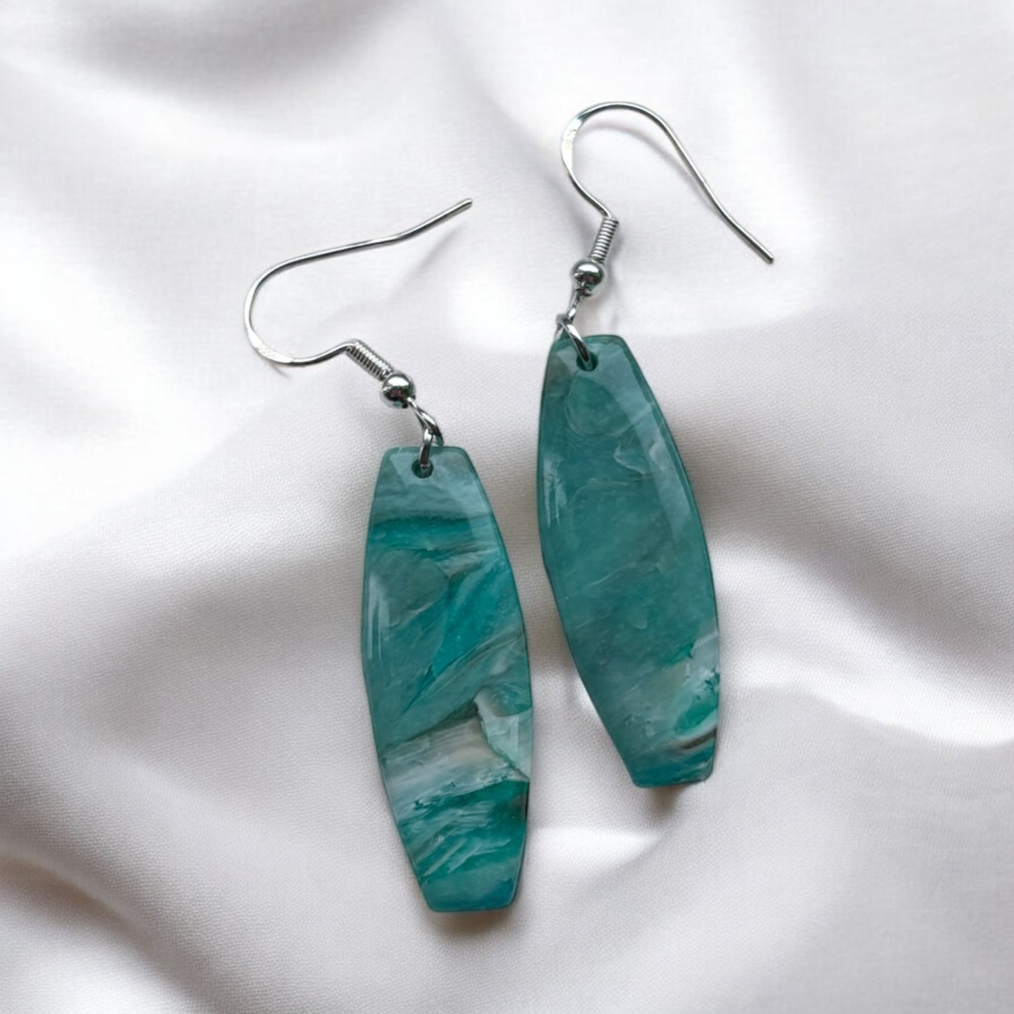 Sea Breeze Coffin Polymer Clay Earrings