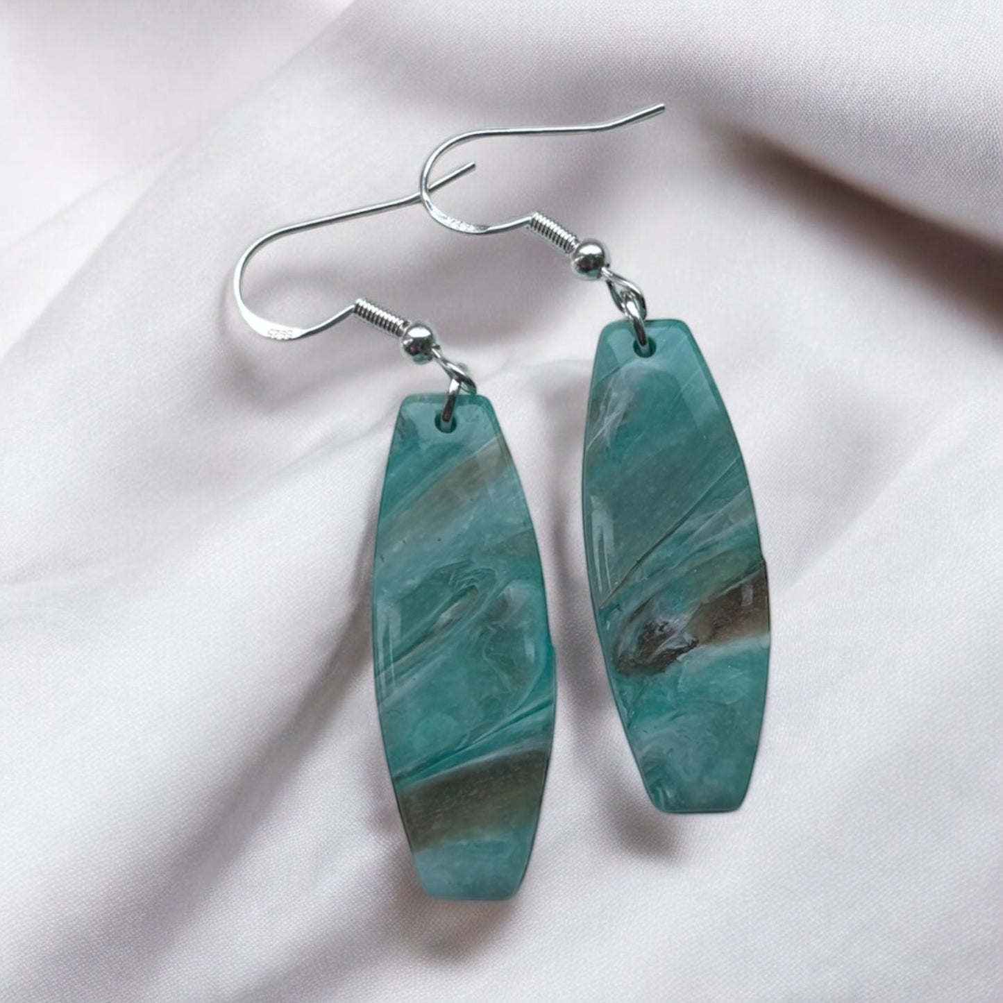 Sea Breeze Coffin Polymer Clay Earrings