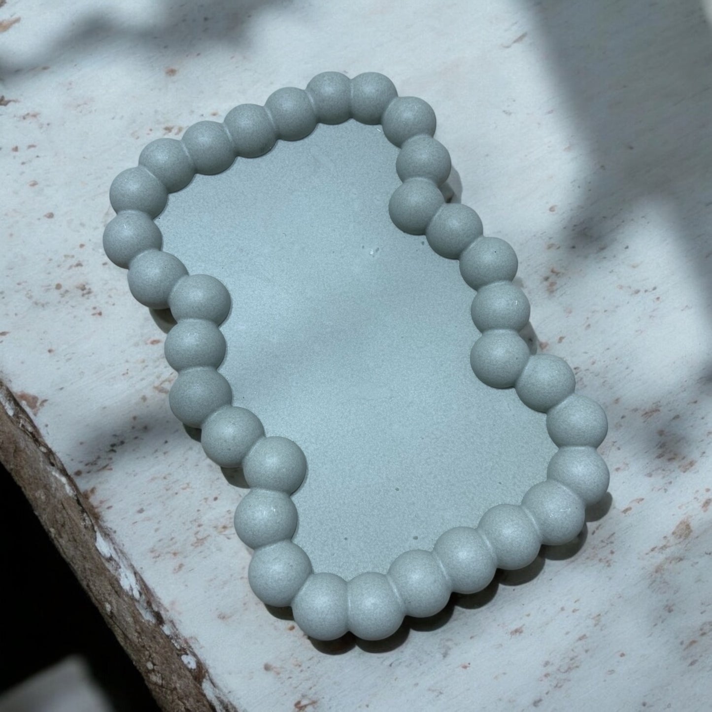 Olive Bubble Jesmonite Jewellery Dish
