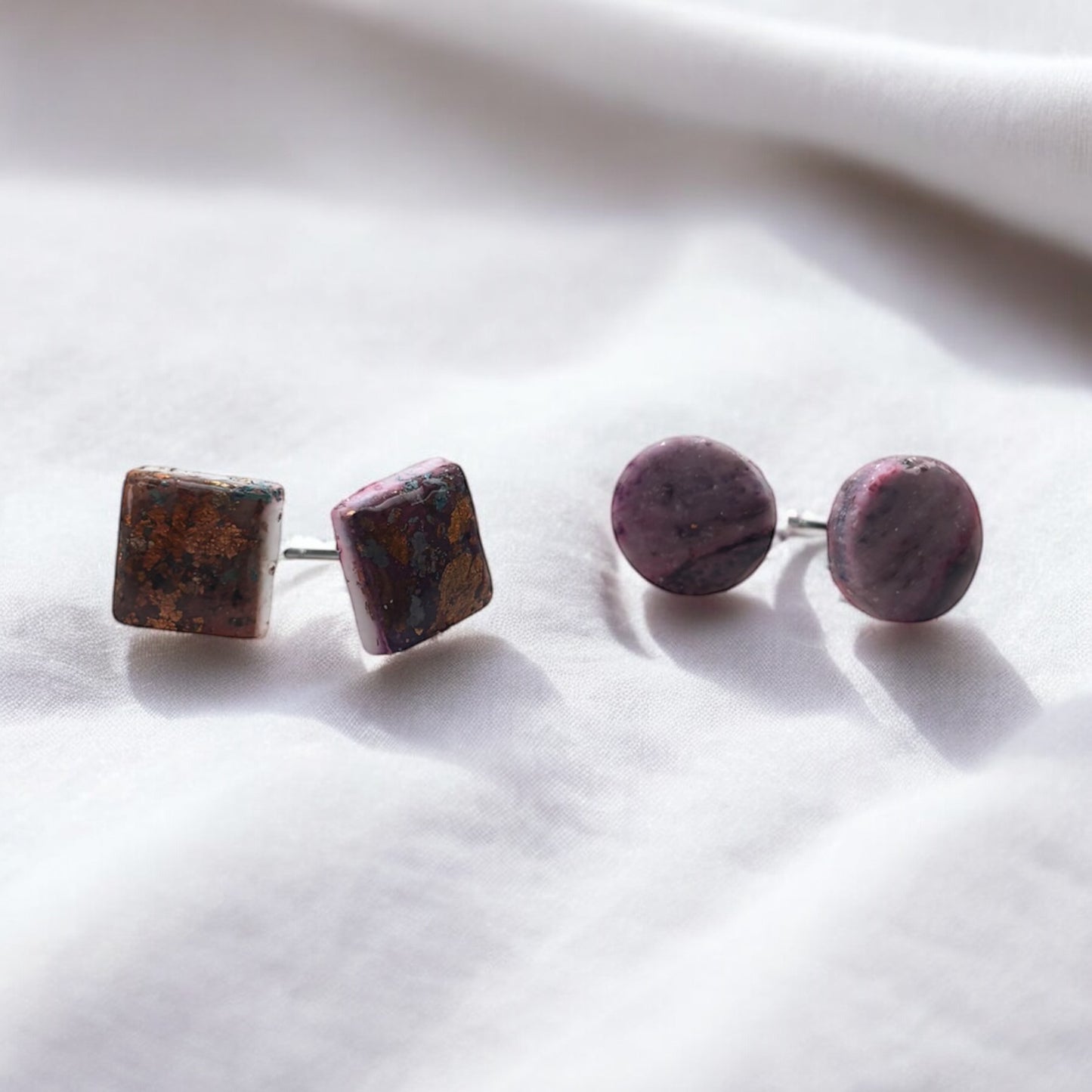 Galaxy Polymer Clay Stud Earring Pack