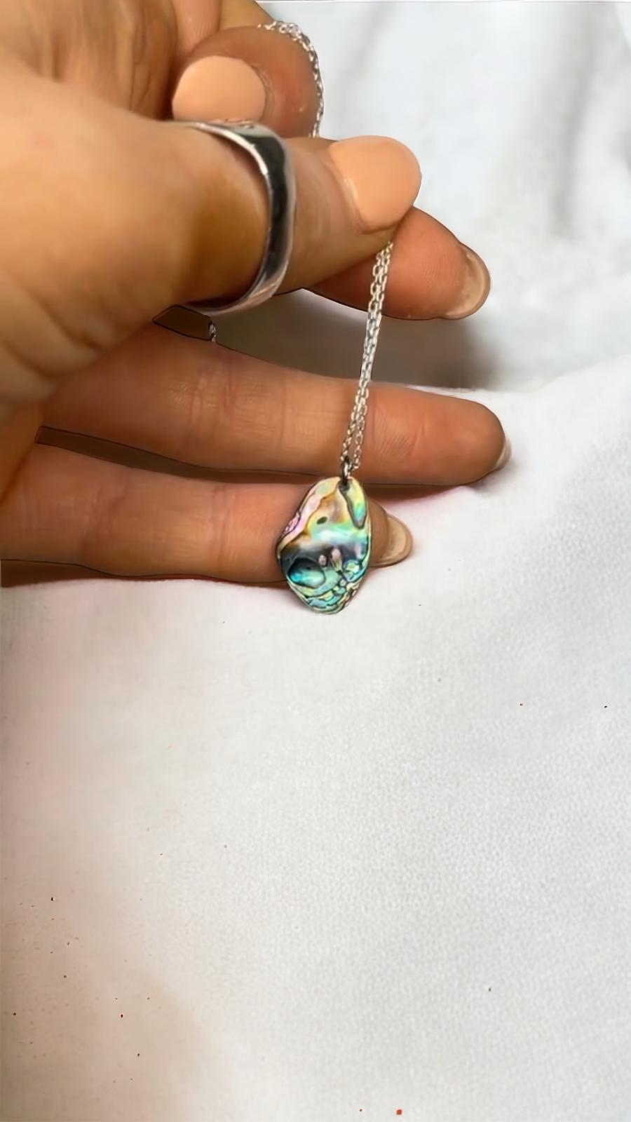 Abalone Sterling Silver Necklace